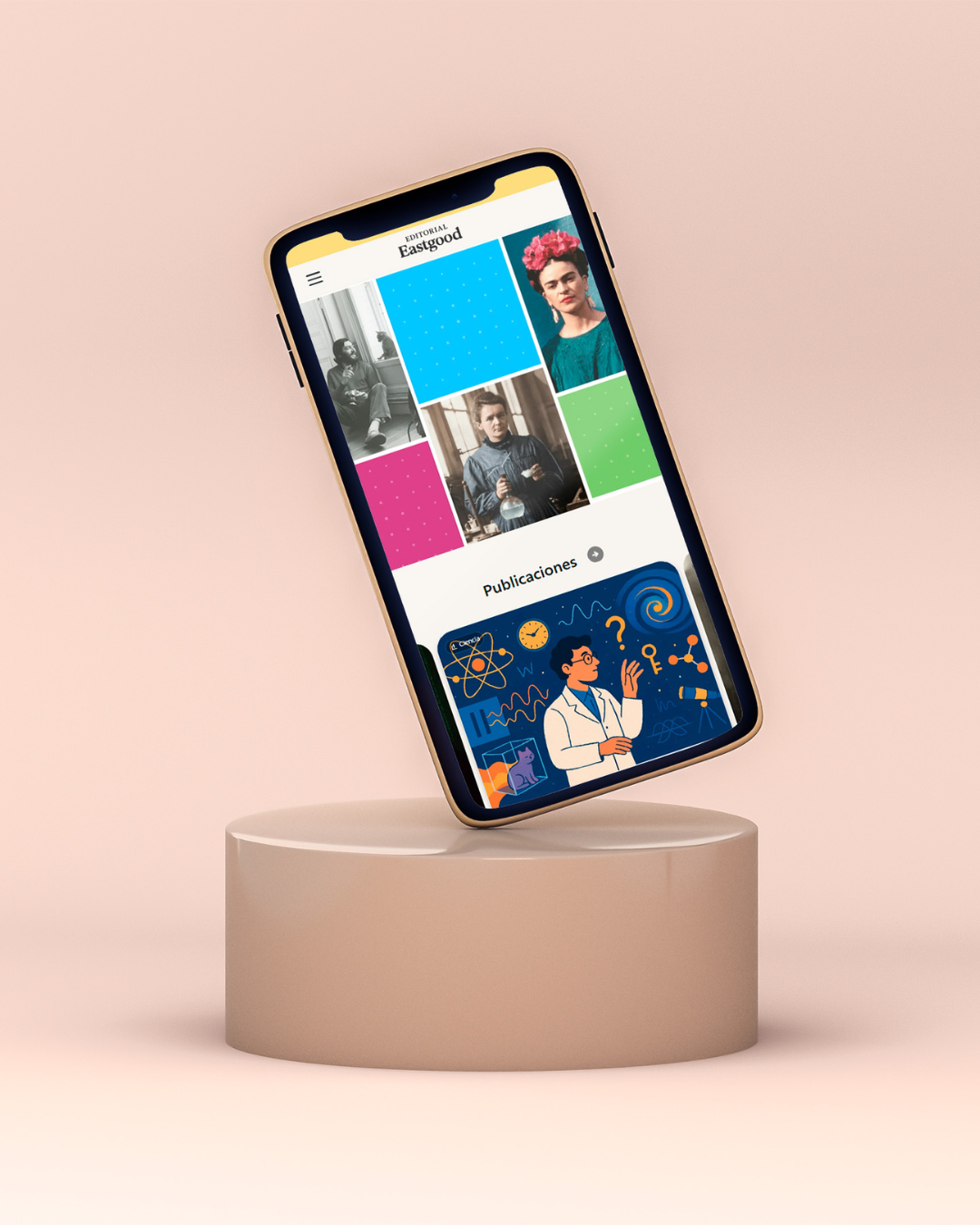 Diseño web - portfolio Editorial Eastgood