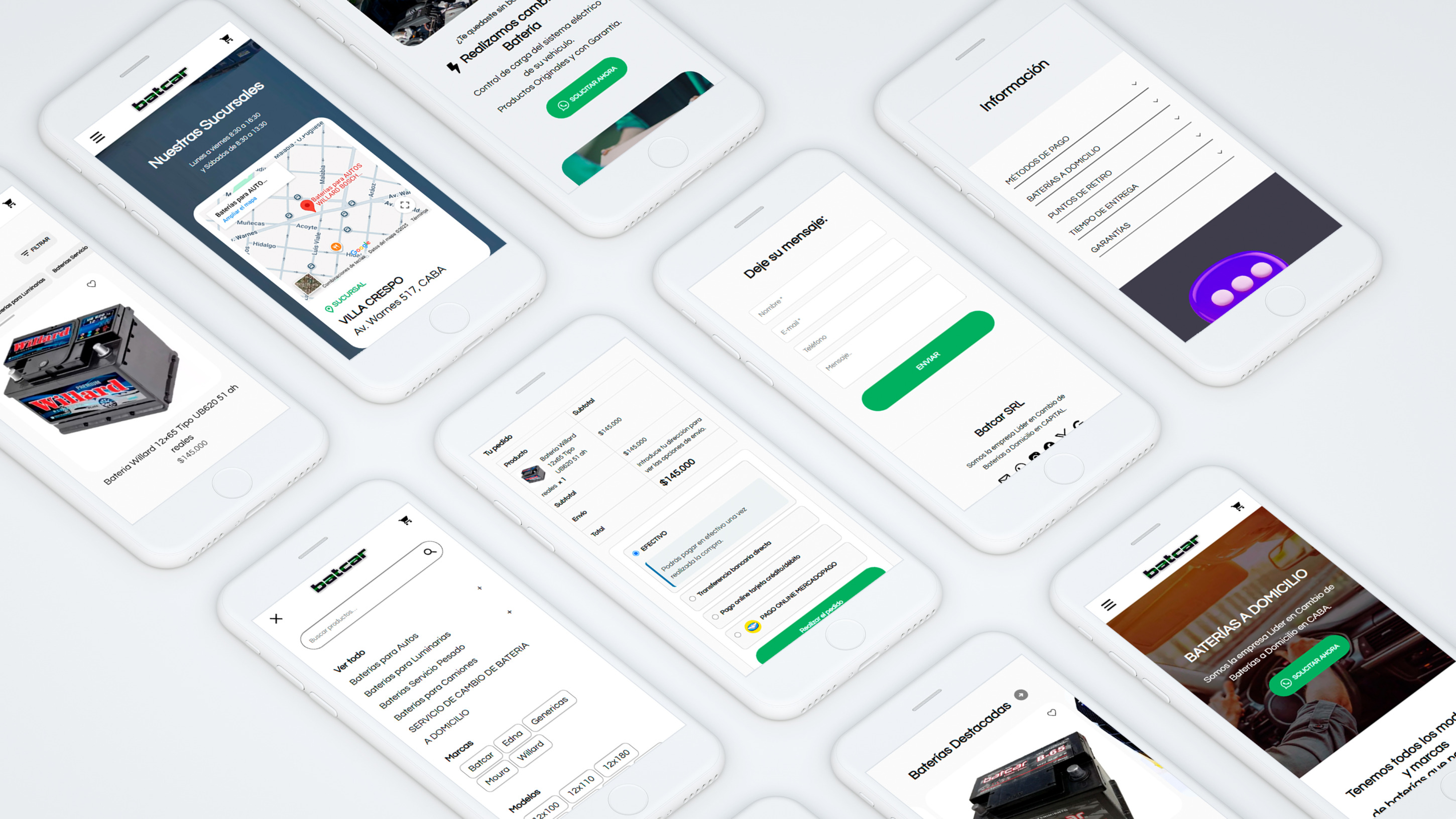 Diseño web - portfolio Batcar