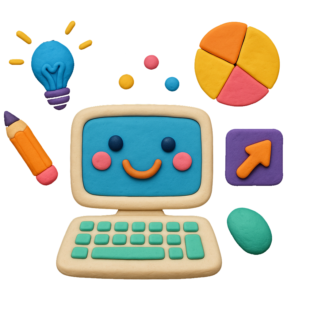 computadora de plastilina