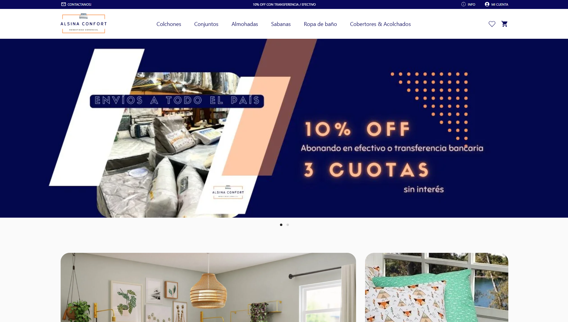website Alsina Confort
