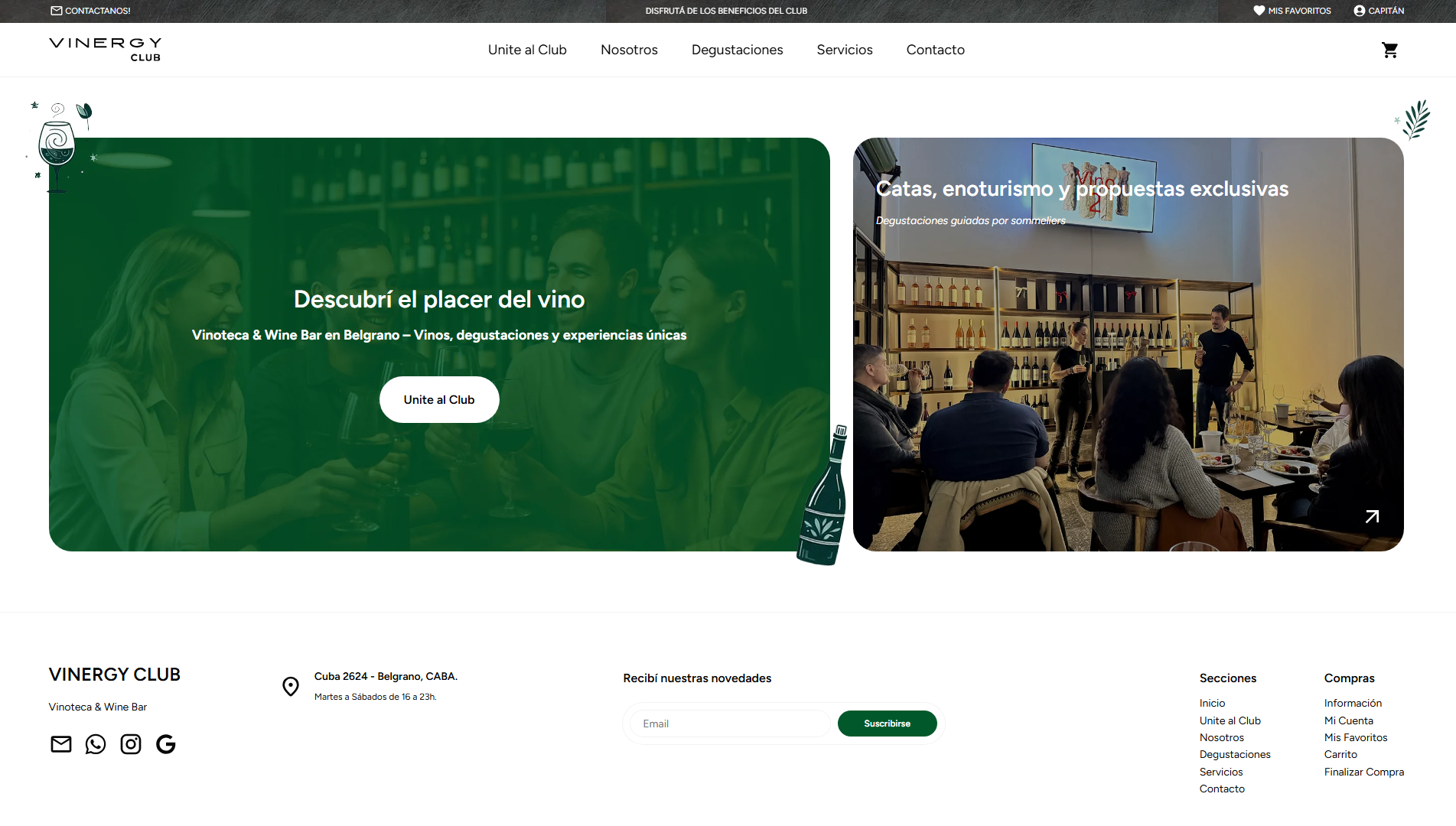 website Vinergy Club
