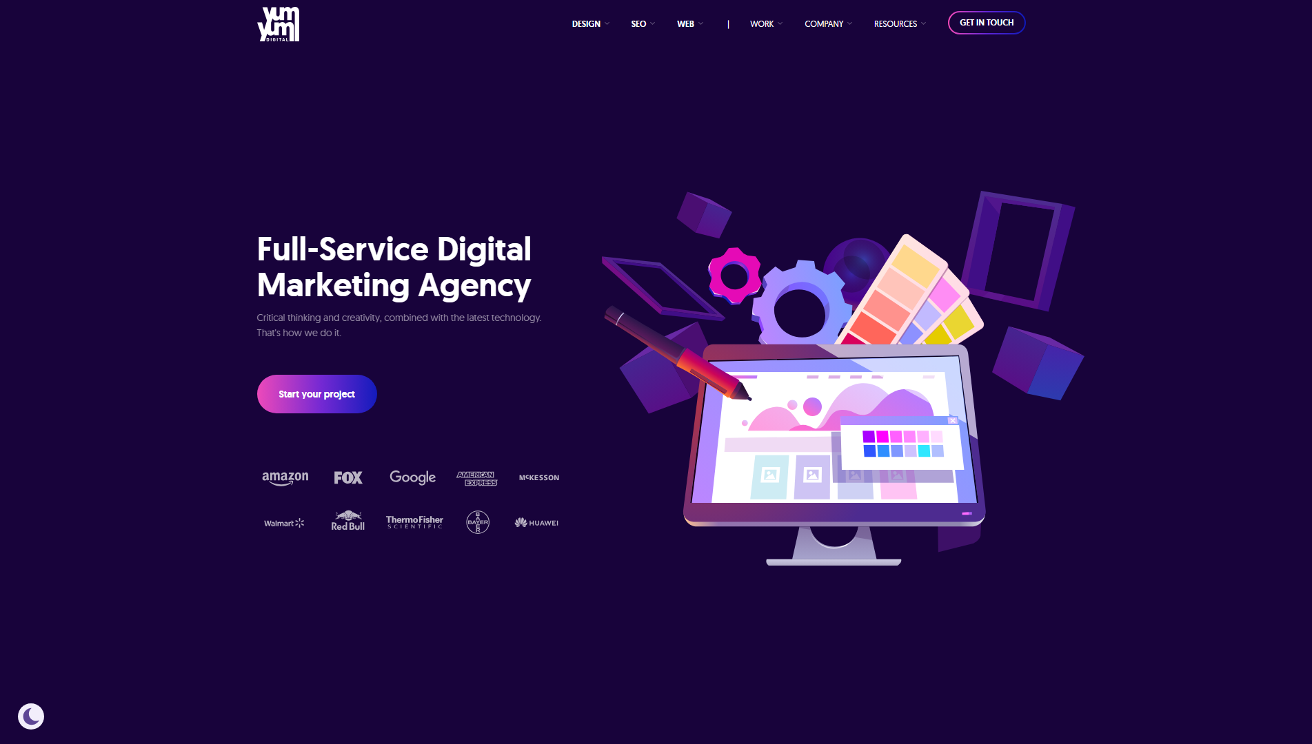website Yum Yum Digital